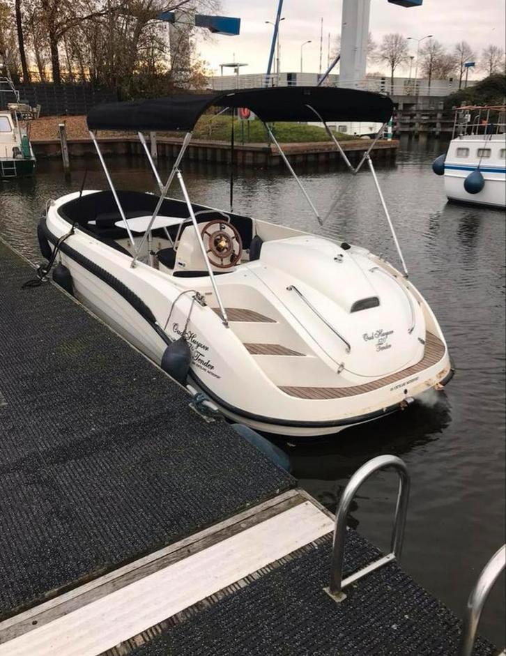 Oudhuijzer 570 Tender - Mercury 20pk ( SCHERP GEPRIJSD ), Watersport en Boten, Sloepen, Gebruikt, 10 tot 30 pk, 3 tot 6 meter