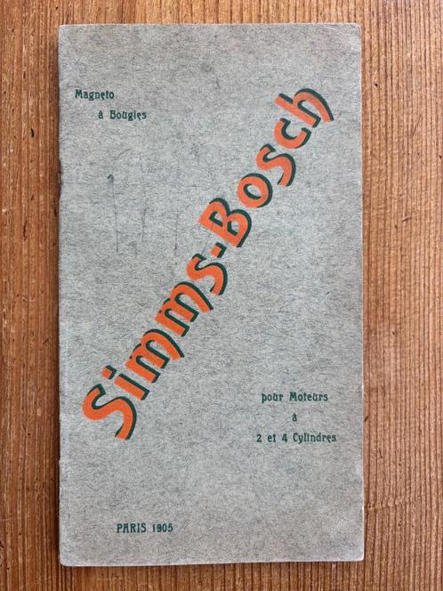 Handleiding Simms-Bosch ontstekingsmagneten type HD-h (1905), Motoren, Handleidingen en Instructieboekjes, Overige merken, Ophalen of Verzenden