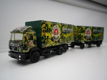 Herpa MAN F90 combinatie Berliner Burgerbrau bierwagen. beschikbaar voor biedingen