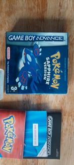 Pokémon Sapphire Compleet, Spelcomputers en Games, Games | Nintendo Game Boy, Ophalen, 1 speler, Zo goed als nieuw, Role Playing Game (Rpg)