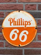 Phillips 66 emaille bord, Verzamelen, Ophalen of Verzenden, Gebruikt, Reclamebord