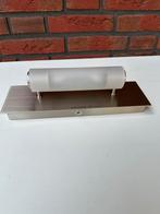Rvs wand / plafond lamp, Ophalen, Gebruikt, Glas, Modern