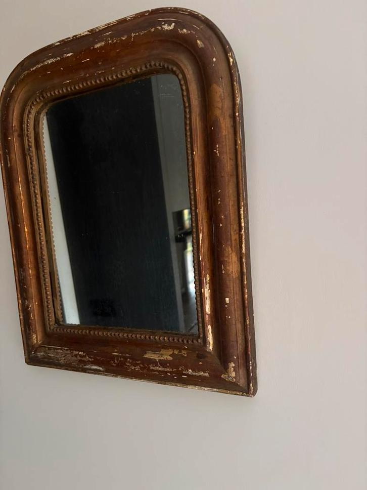 Antieke Louis Philippe toog spiegel, Antiek en Kunst, Antiek | Spiegels, Rechthoekig, Ophalen