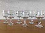 6 vintage kristallen Irish Coffee glazen groen klaverblad, Antiek en Kunst, Ophalen of Verzenden