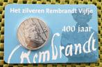 Coincard 5 euro Rembrandt van Rijn 1606-2006 .blauw, Koningin Beatrix, Zilver, Euro's, Ophalen of Verzenden