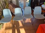 4 Ikea Broringe stoelen - Lichtblauw, Ophalen, Blauw, Zo goed als nieuw, Vier