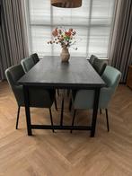 Eiken eettafel, Huis en Inrichting, Tafels | Eettafels, Ophalen, 200 cm of meer, 50 tot 100 cm, Zo goed als nieuw