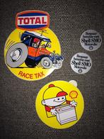 12 auto-gerelateerde stickers oa. Total, Shell, Opel, Toyota, Ophalen of Verzenden, Meerdere stickers