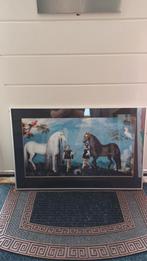Paardenposter, Met lijst, Rechthoekig Liggend, Ophalen of Verzenden, Zo goed als nieuw