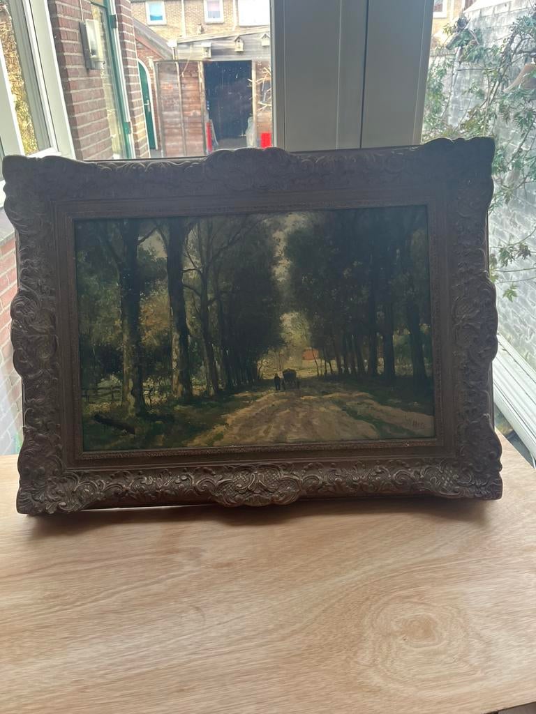Schilderij Oprijlaan, Ophalen