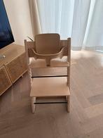 Stokke Tripp Trapp stoel licht hout, Ophalen, Gebruikt, Meegroeistoel, Gordel(s)