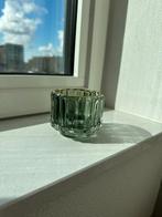 Groen glazen theelicht, Antiek en Kunst, Antiek | Glas en Kristal, Ophalen