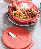 Tupperware Crystal Wave Vakjesbord 900ml Rood Nieuw, Ophalen of Verzenden, Nieuw, Rood, Overige typen