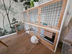 Konijnenhok 2 verdiepingen, Dieren en Toebehoren, Knaagdieren en Konijnen | Hokken en Kooien, Ophalen, Cavia, 90 cm of meer, Hok
