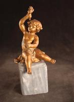 Antiek beeld van een putto, Ophalen of Verzenden