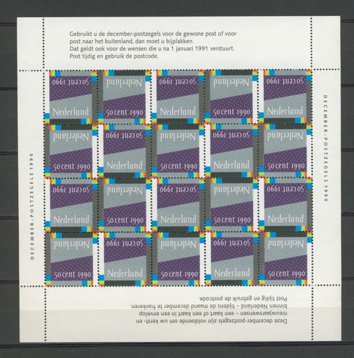 NVPH v1461  1990 Decemberzegels  k-48g jdu, Postzegels en Munten, Postzegels | Nederland, Postfris, Na 1940, Ophalen of Verzenden