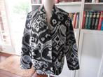 nieuw zwart jasje van Erfo met print, mt 44, Verzenden, Zwart, Maat 42/44 (L), Nieuw