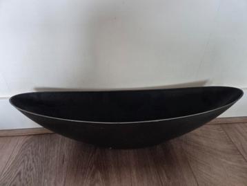 3 x Zwarte ovale schaal beschikbaar voor biedingen