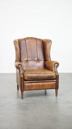 Stoere en comfortabele schapenleren oorfauteuil, Ophalen, Gebruikt, ., Vintage