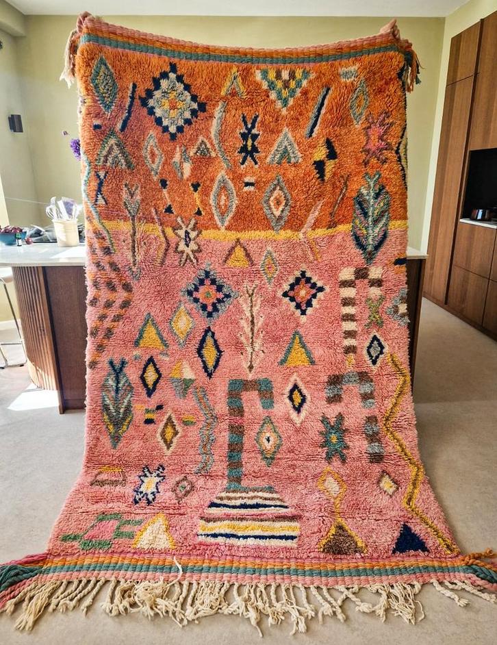 Berber Boujaad vloerkleed 100% echt, premium hoogpolig, Huis en Inrichting, Stoffering | Tapijten en Kleden, 200 cm of meer, Rechthoekig