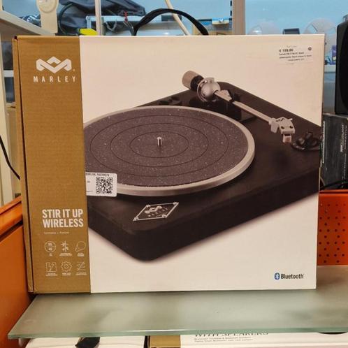 House of Marley Stir It Up BT Black platenspeler Black nieuw, Audio, Tv en Foto, Platenspelers, Zo goed als nieuw
