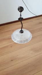 Mooie Hanglamp massive metaal glas, Ophalen of Verzenden, Zo goed als nieuw, Glas, Minder dan 50 cm