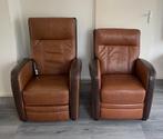 PROMINENT SET RELAX STA OP STOEL & FAUTEUIL LEDER STA-OP, Huis en Inrichting, Fauteuils, Ophalen of Verzenden, Zo goed als nieuw