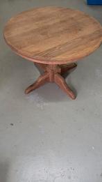 wijntafel hout 78cm rond 59cm  hoog, Ophalen