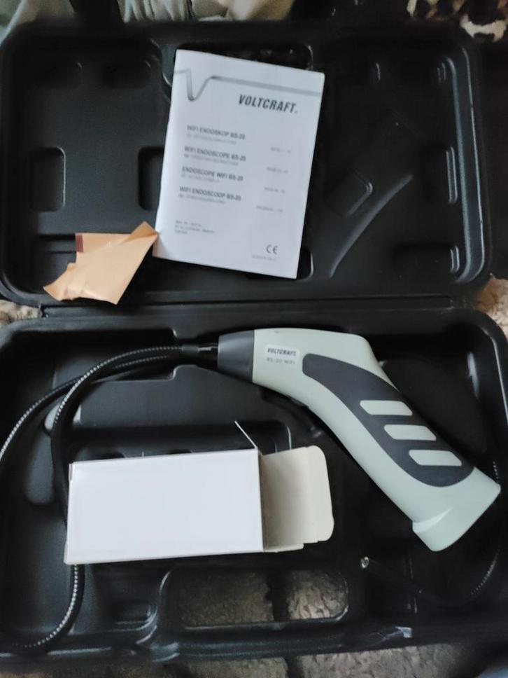 Voltcraft WIFI Endoscoop BS-20–Professionele inspectiecamera, Doe-het-zelf en Verbouw, Meetapparatuur, Nieuw, Inhoud, Ophalen of Verzenden