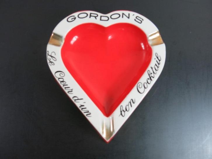 Gordon’s Gin reclame asbak / wanddecoratie ca 1950, Verzamelen, Merken en Reclamevoorwerpen, Gebruikt, Reclamebord, Ophalen of Verzenden