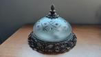Vintage plafonnière, Ophalen of Verzenden, Gebruikt, Glas, Vintage/klassiek