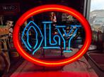 OLY oude reclame NeoN USA verlichting, Verzamelen, Merken en Reclamevoorwerpen, Ophalen, Gebruikt, ., Lichtbak of (neon) lamp