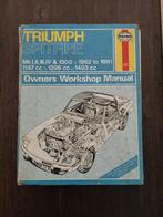 Triumph Spitfire Werkplaats Handboek 1962-1981 Haynes, Ophalen of Verzenden, Gelezen, Overige merken, Haynes
