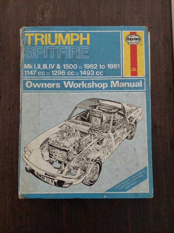Triumph Spitfire Werkplaats Handboek 1962-1981 Haynes, Boeken, Auto's | Boeken, Gelezen, Overige merken, Ophalen of Verzenden