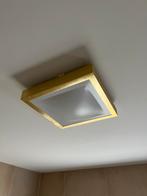 Gouden Rietveld Plafondlamp Vierkant, Ophalen of Verzenden, Gebruikt, Metaal