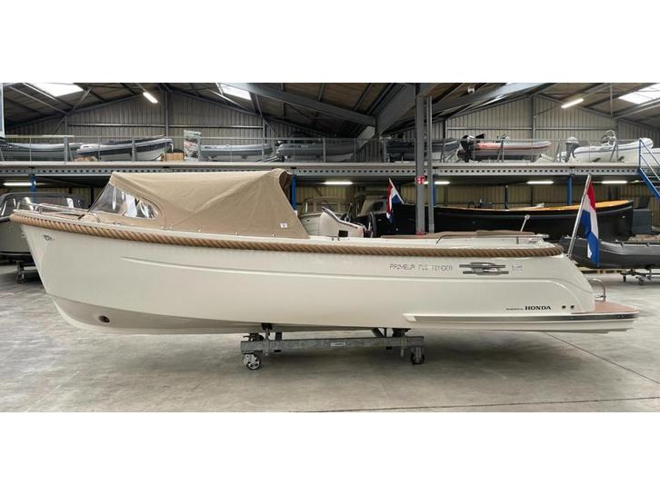Primeur 715 Tender Mercury 25pk, Watersport en Boten, Sloepen, Nieuw, 10 tot 30 pk, 6 meter of meer, Buitenboordmotor, Benzine