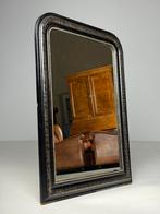 Louis Philippe spiegel zwart antiek Frans, Antiek en Kunst, Ophalen, Rechthoekig, 50 tot 100 cm