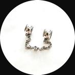 Pandora veiligheidsketting Reliëf Hartjes 796457CZ /zirkonia, Sieraden, Tassen en Uiterlijk, Bedels, Gebruikt, Pandora, Ophalen of Verzenden