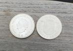 Zilveren 10 gulden setje 1970 1973 Wilhelmina Juliana, Postzegels en Munten, Munten | Nederland, Ophalen of Verzenden, Koningin Juliana