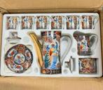 17 pcs Japans Servies Antiek IMARI theepot kop schotel pauw, Antiek en Kunst, Antiek | Servies los, Ophalen of Verzenden