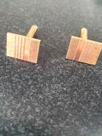 Gouden manchetknopen, Ophalen of Verzenden, Zo goed als nieuw, Goud, Verguld