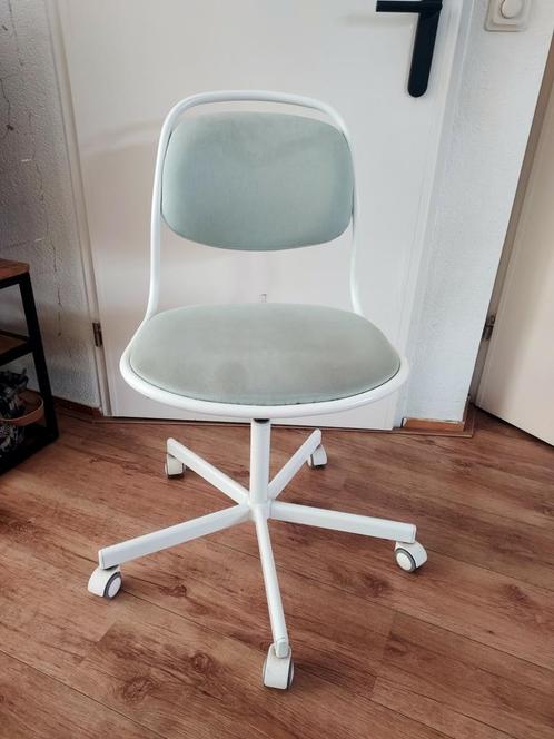 * IKEA bureaustoel Örfjall/Sporren mintgroen/wit *, Huis en Inrichting, Bureaustoelen, Gebruikt, Bureaustoel, Wit, Ophalen