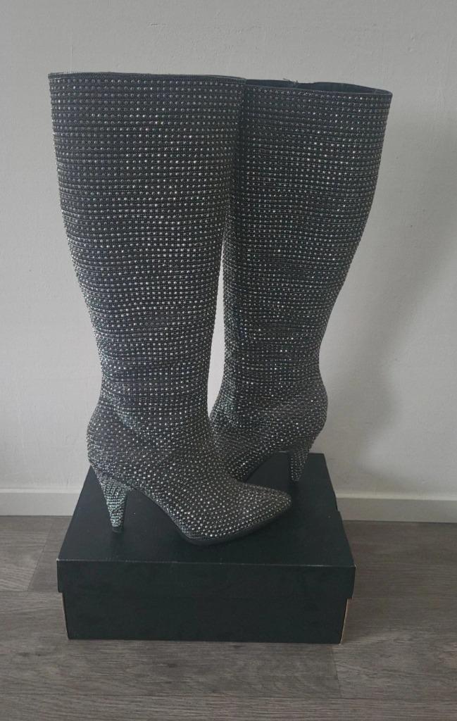 Glitter laarzen NIEUW!, Kleding | Dames, Schoenen, Nieuw, Hoge laarzen, Overige kleuren, Ophalen of Verzenden