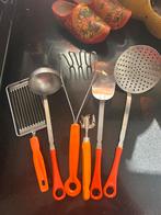 Vintage Keuken Gerei Set, Gebruikt, Ophalen of Verzenden, Rvs of Chroom, Vaatwasserbestendig