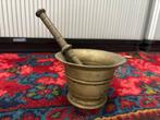 Antieke Bronzen Vijzel met Stamper, Ophalen of Verzenden, Brons