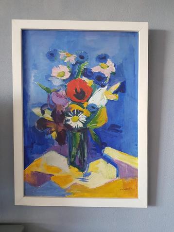 bloem stilleven gesigneerd H.v Wersch '59 beschikbaar voor biedingen