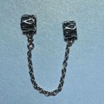 Pandora veiligheidsketting/bedel - Sterling zilver, Sieraden, Tassen en Uiterlijk, Bedels, Ophalen of Verzenden, Zo goed als nieuw