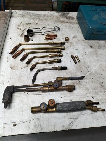 Lasbrander set incl. snijbranders - mist moer beschikbaar voor biedingen