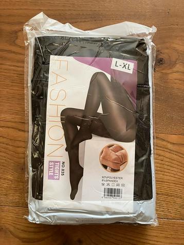 Fleece Panty, thermo, voering. L/XL. Zwart, halfglans. Nieuw beschikbaar voor biedingen
