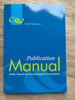 Publication Manual of the American Psychological Associati-, Boeken, Studieboeken en Cursussen, Ophalen of Verzenden, American Psychological As